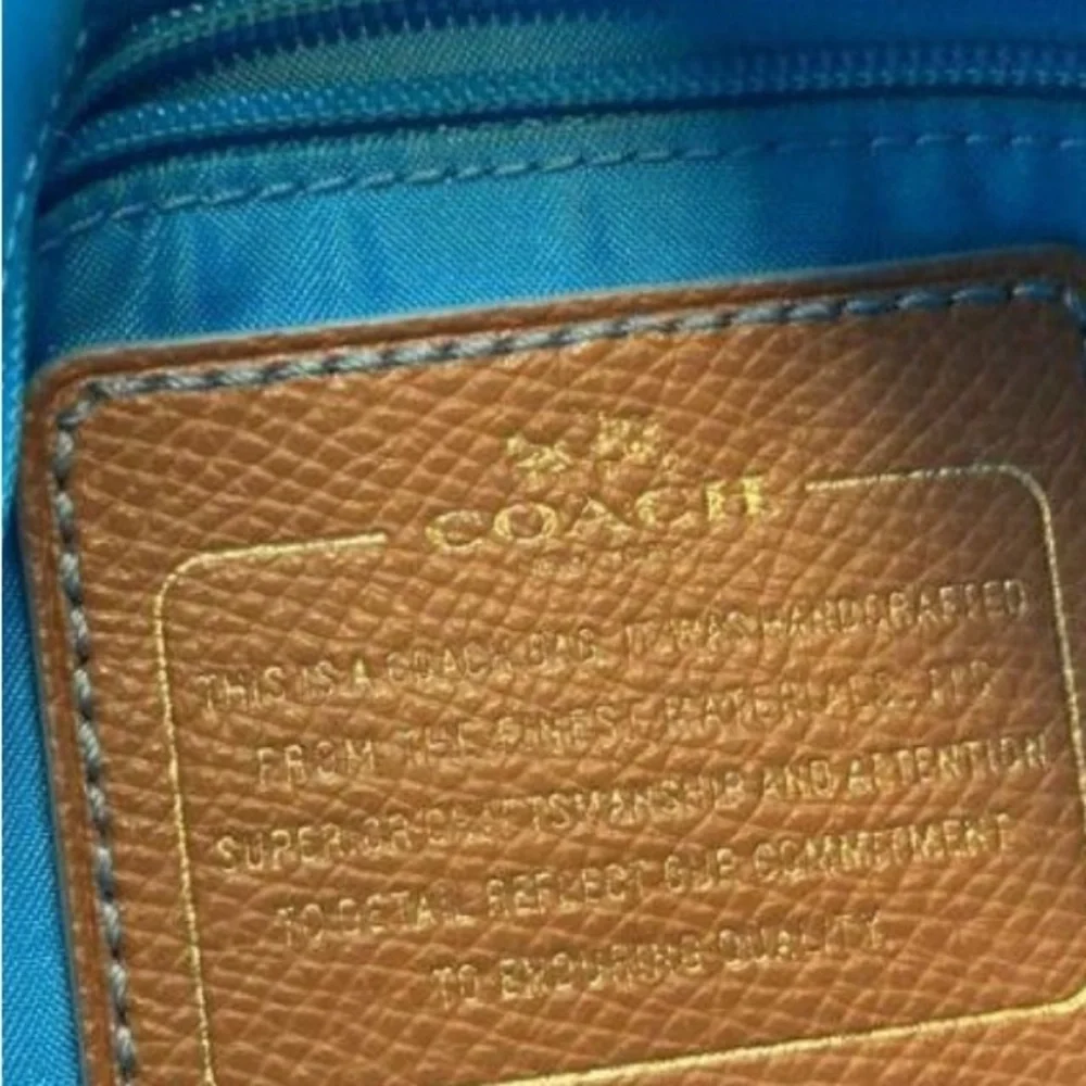 COACH WOMEN'S SAWYER CANVAS CROSSBODY MINERAL BLUE BAG
AUTHENTIC - Picture 5 of 9